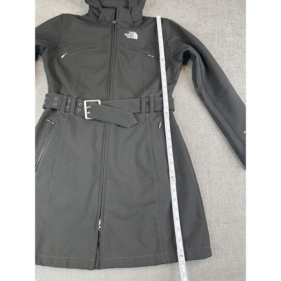 The North Face Jacket Womens (S) Black Apex Bionic Belted Trench Coat Softshell - Picture 6 of 12
